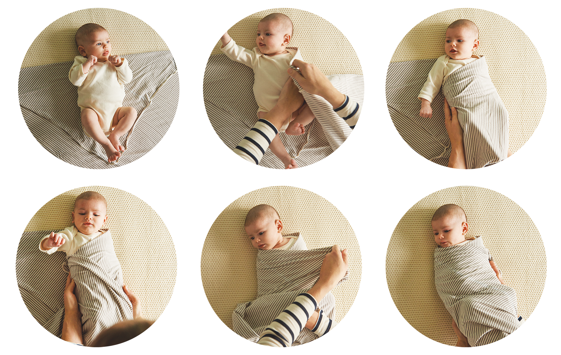 step by step to safe and secure swaddling